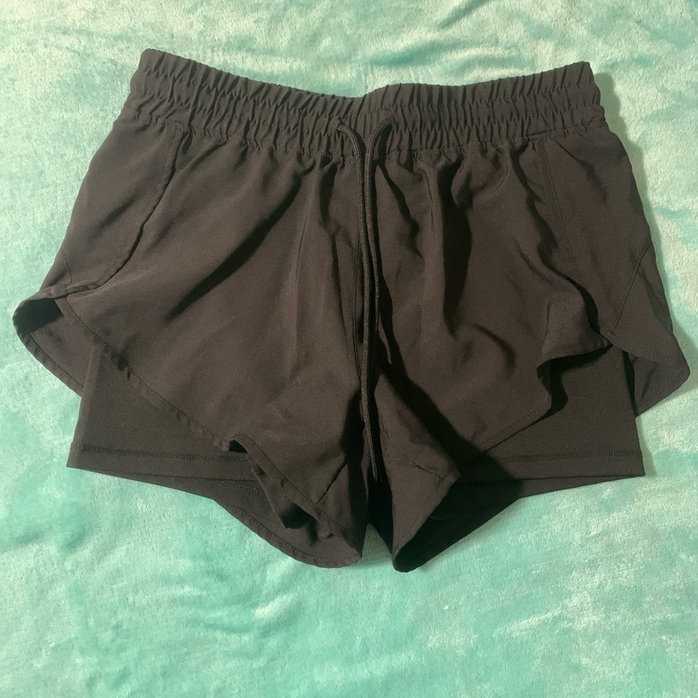 Elegant Black Women's Athletic Shorts